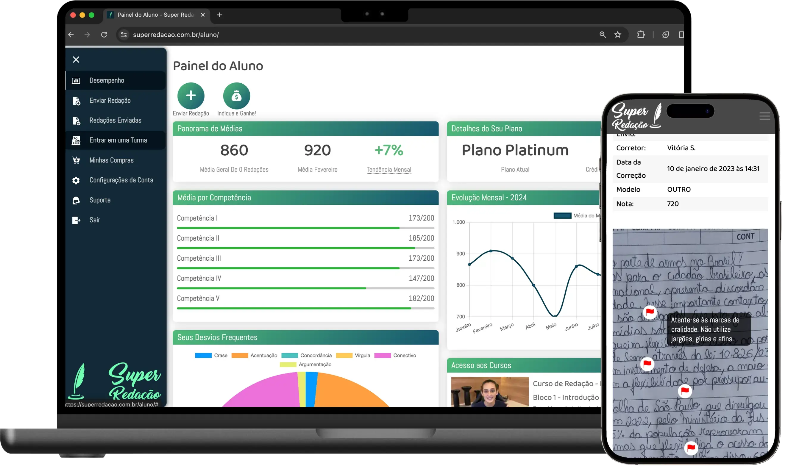 Telas Super Redação